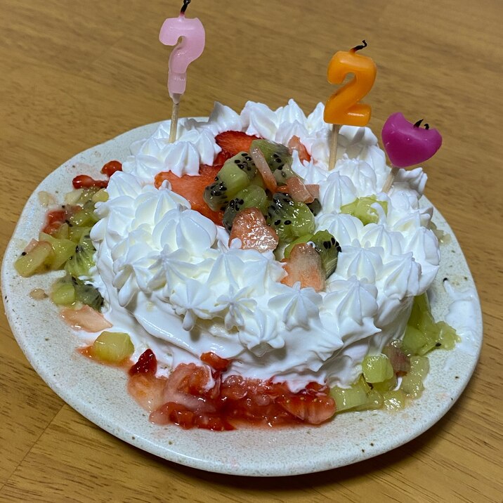 可愛い誕生日ケーキ レシピ 作り方 By Natukitchen 楽天レシピ